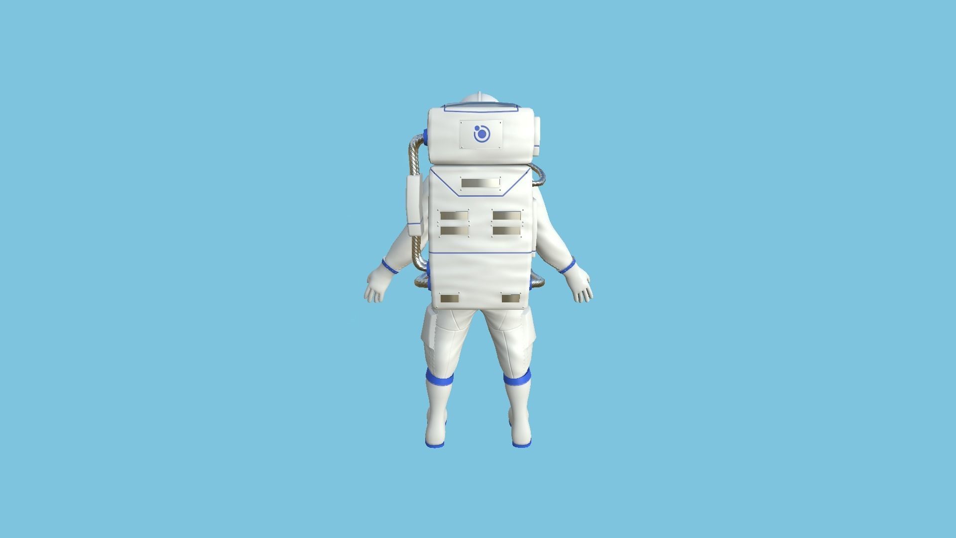 08 Complete Astronaut Outfit - Character Design Fashion 3D Model Collection_45