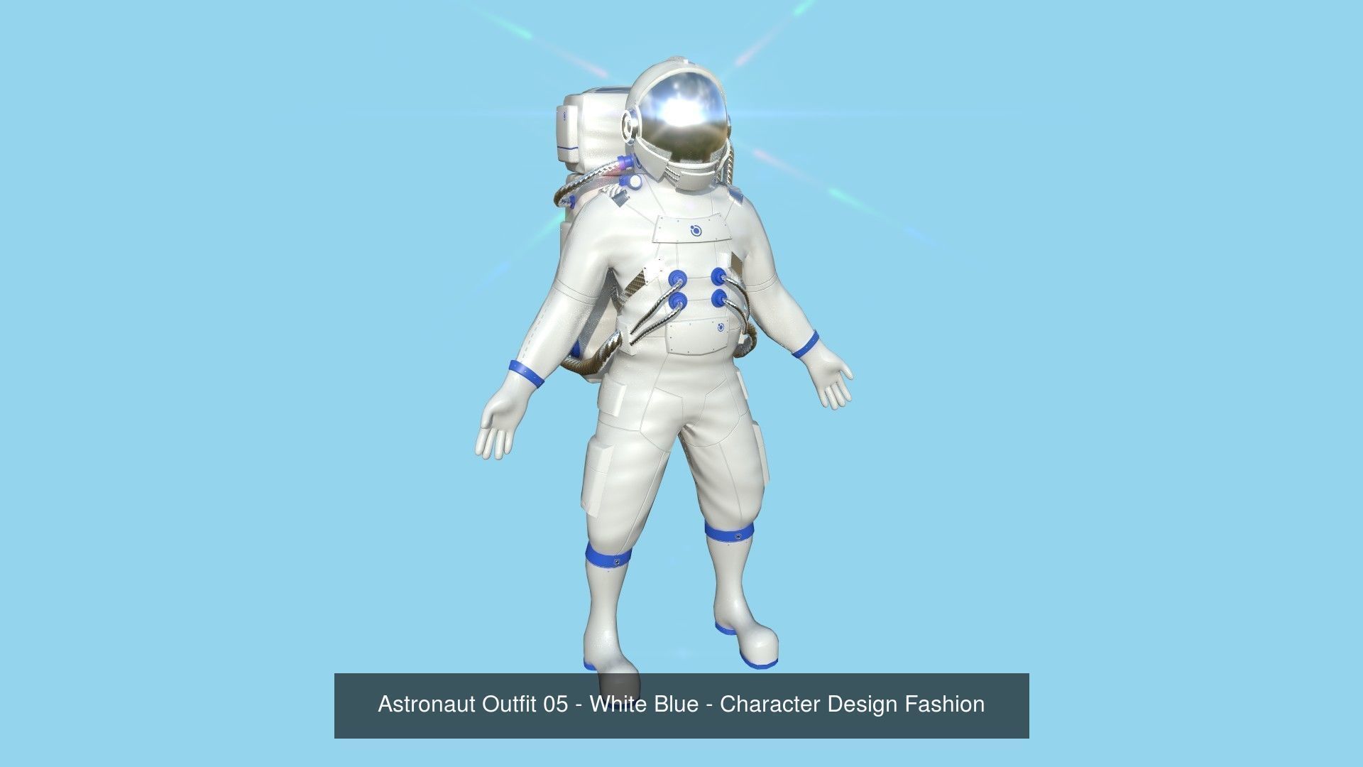 08 Complete Astronaut Outfit - Character Design Fashion 3D Model Collection_6