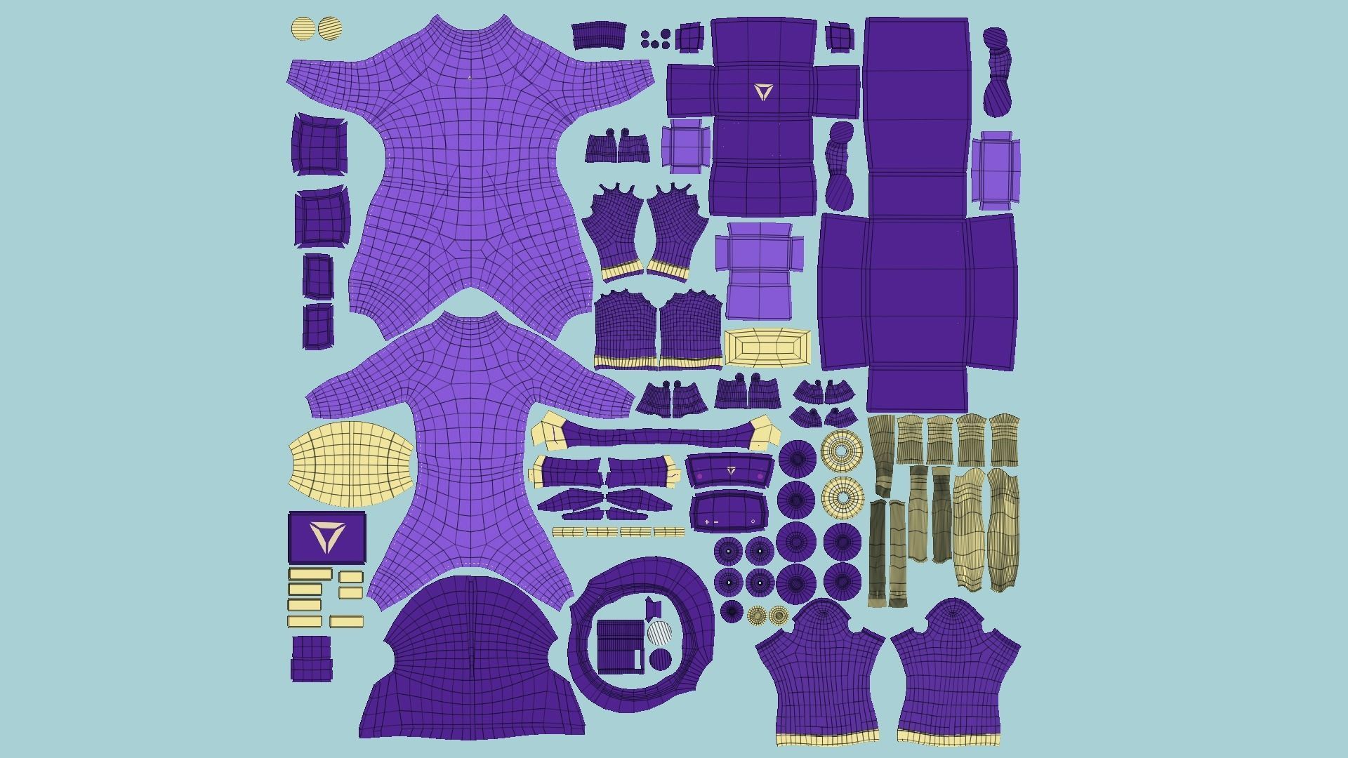 08 Complete Astronaut Outfit - Character Design Fashion 3D Model Collection_66