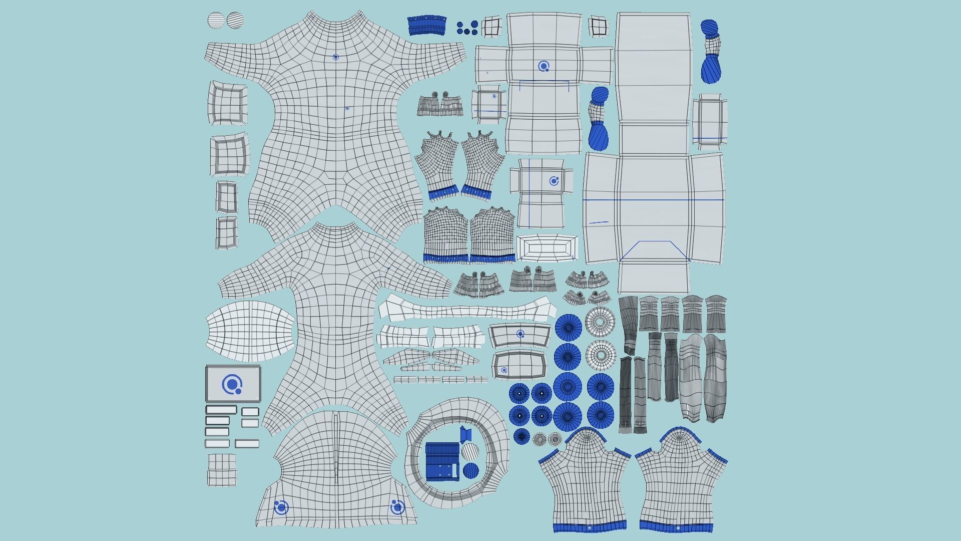 08 Complete Astronaut Outfit - Character Design Fashion 3D Model Collection_68