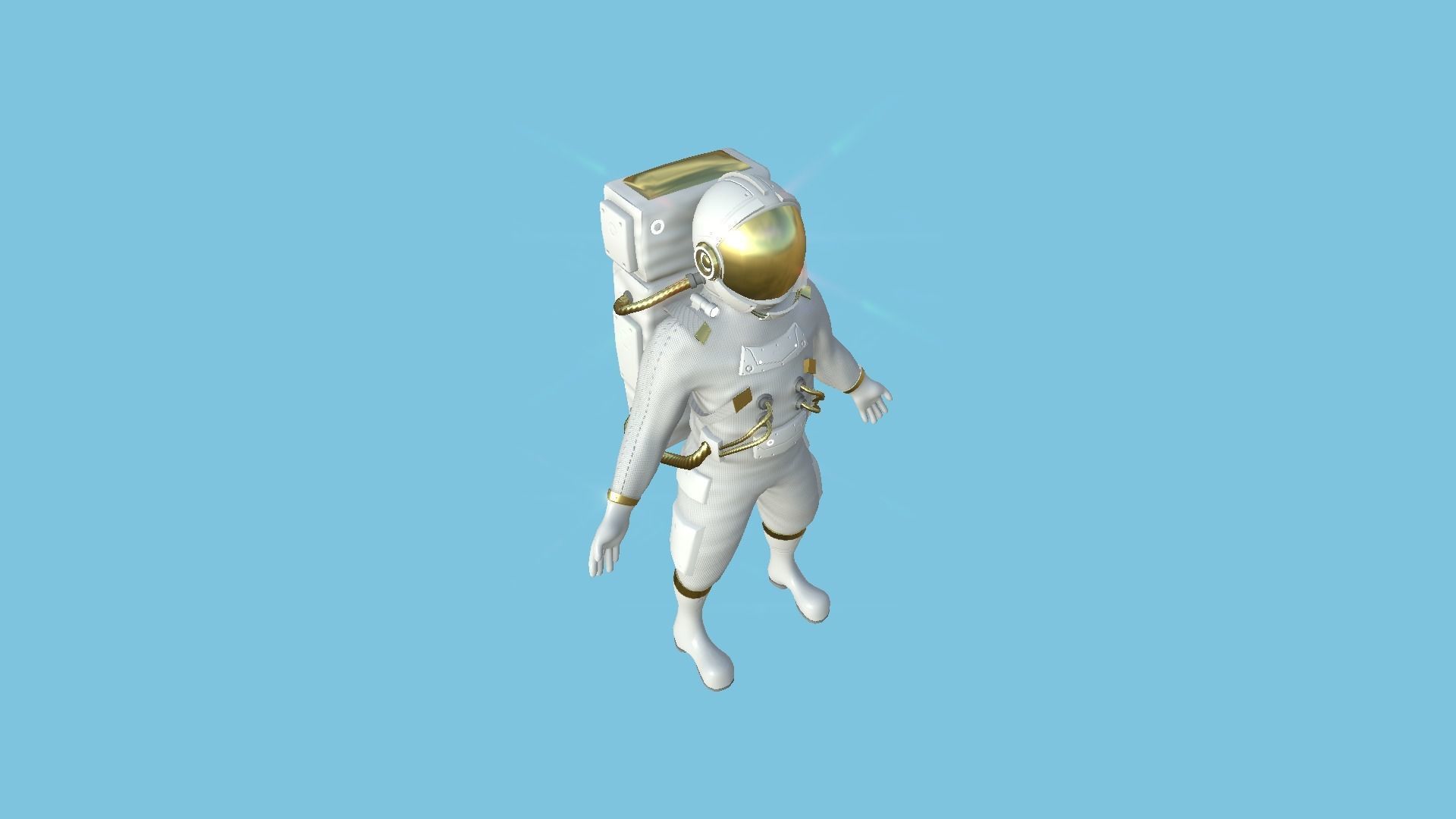 08 Complete Astronaut Outfit - Character Design Fashion 3D Model Collection_46