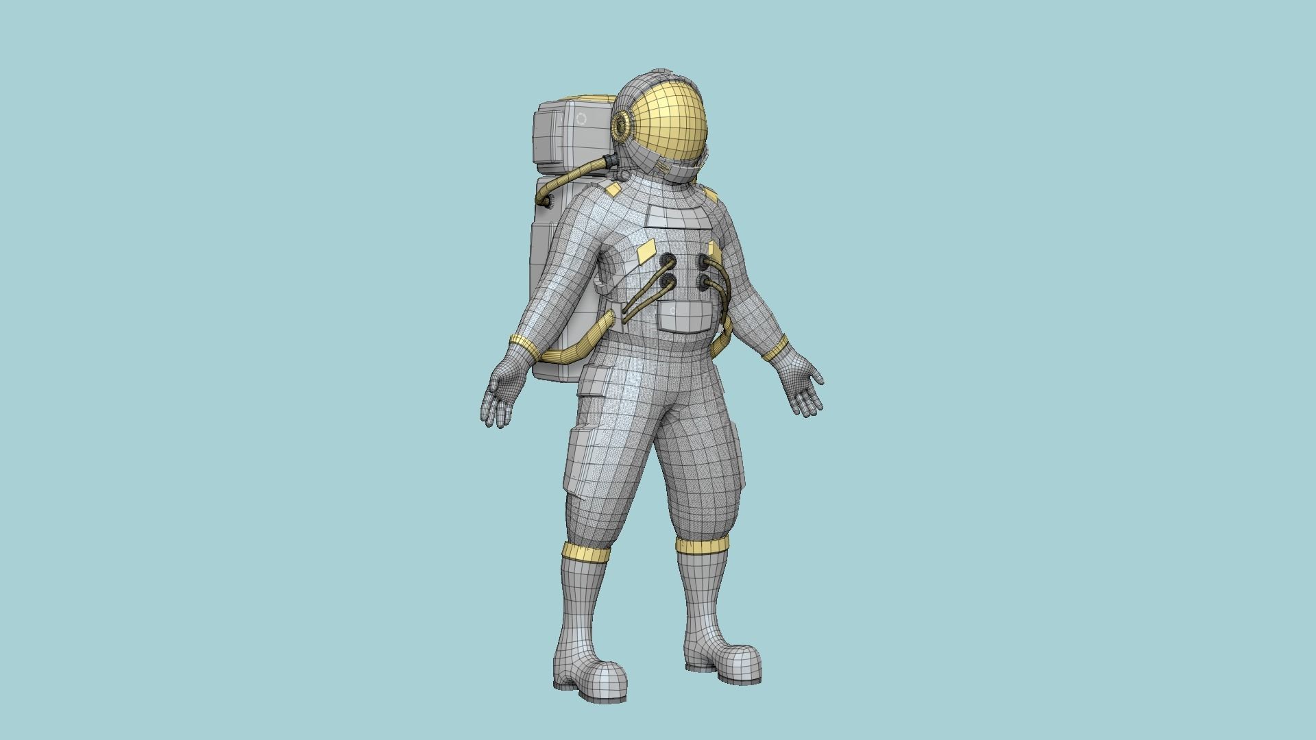 08 Complete Astronaut Outfit - Character Design Fashion 3D Model Collection_63