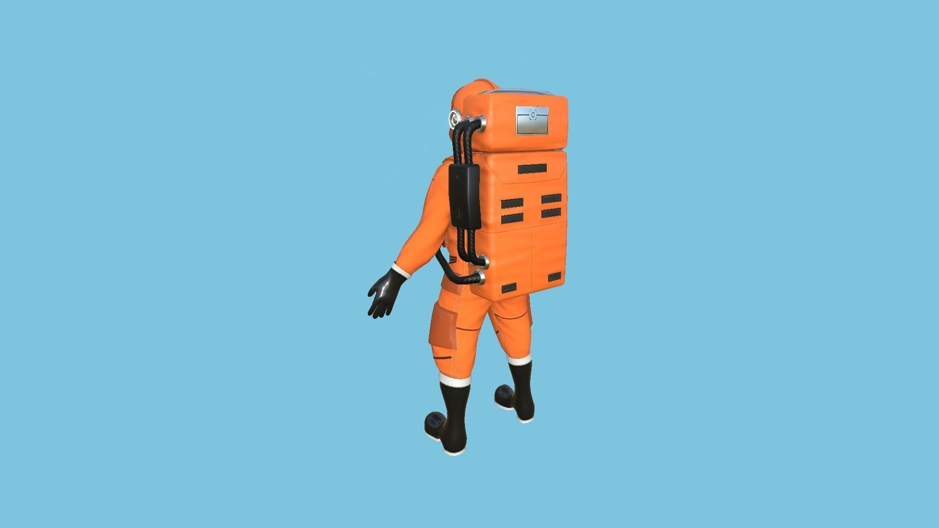 08 Complete Astronaut Outfit - Character Design Fashion 3D Model Collection_29