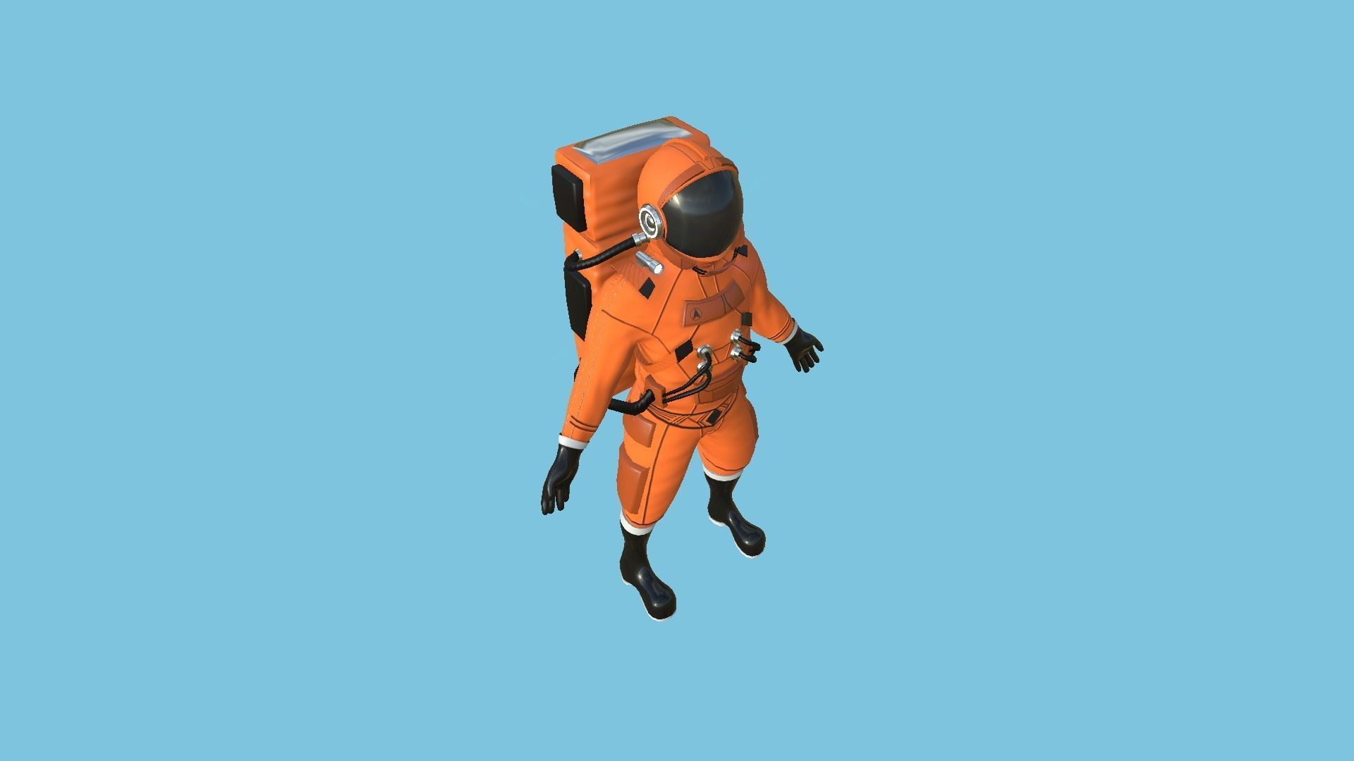 08 Complete Astronaut Outfit - Character Design Fashion 3D Model Collection_39
