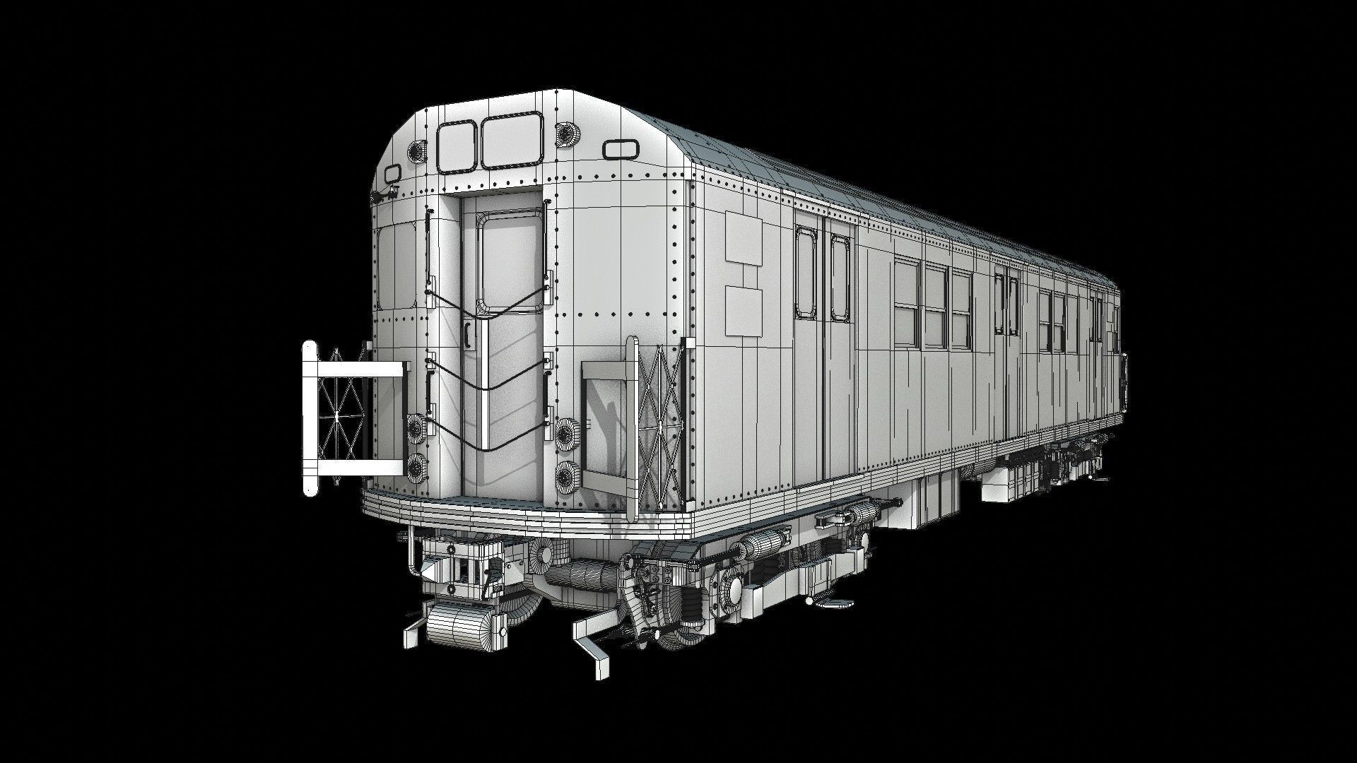 R33 NYC Subway Car V2 3D 3D model_2