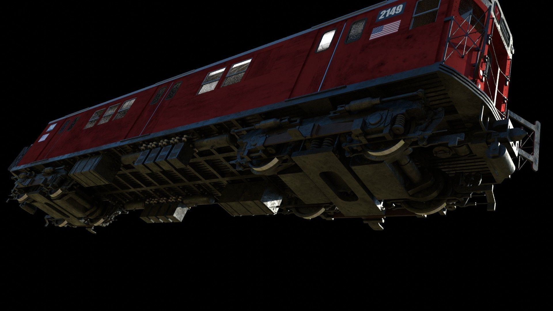 R33 NYC Subway Car V2 3D 3D model_5