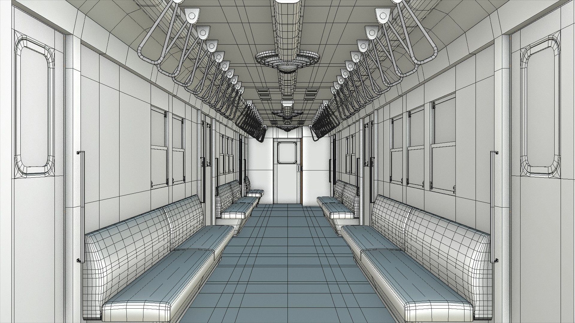 R33 NYC Subway Car V2 3D 3D model_4