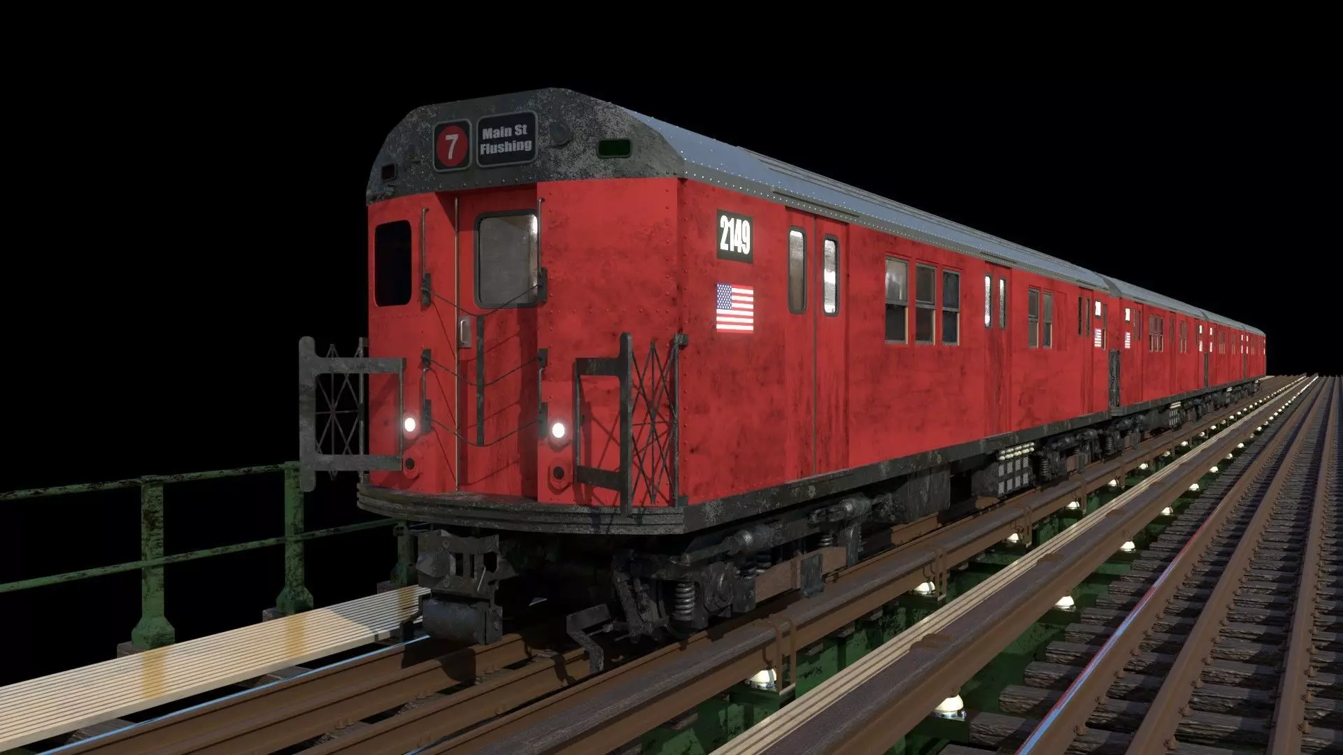 R33 NYC Subway Car V2 3D 3D model_0