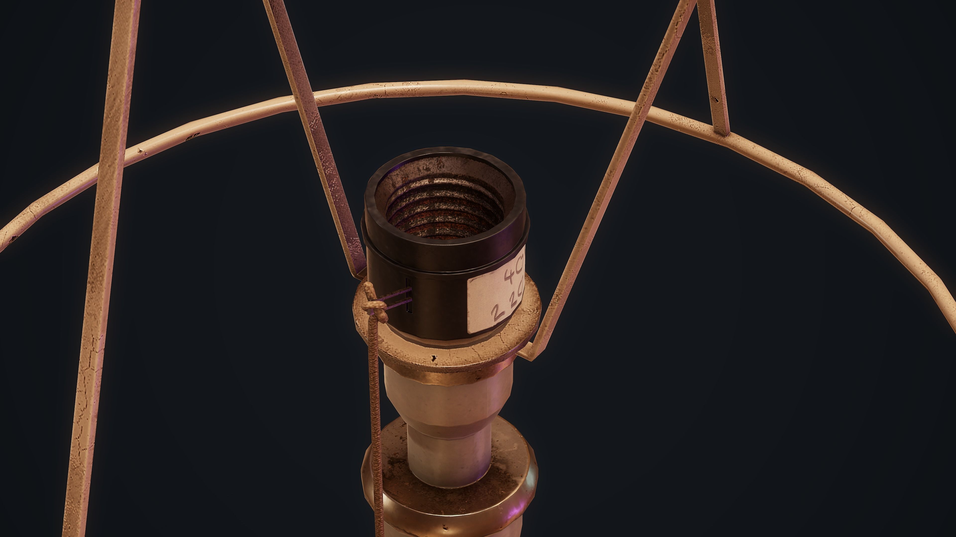 Old Lamps - PBR Low-poly 3D model_14