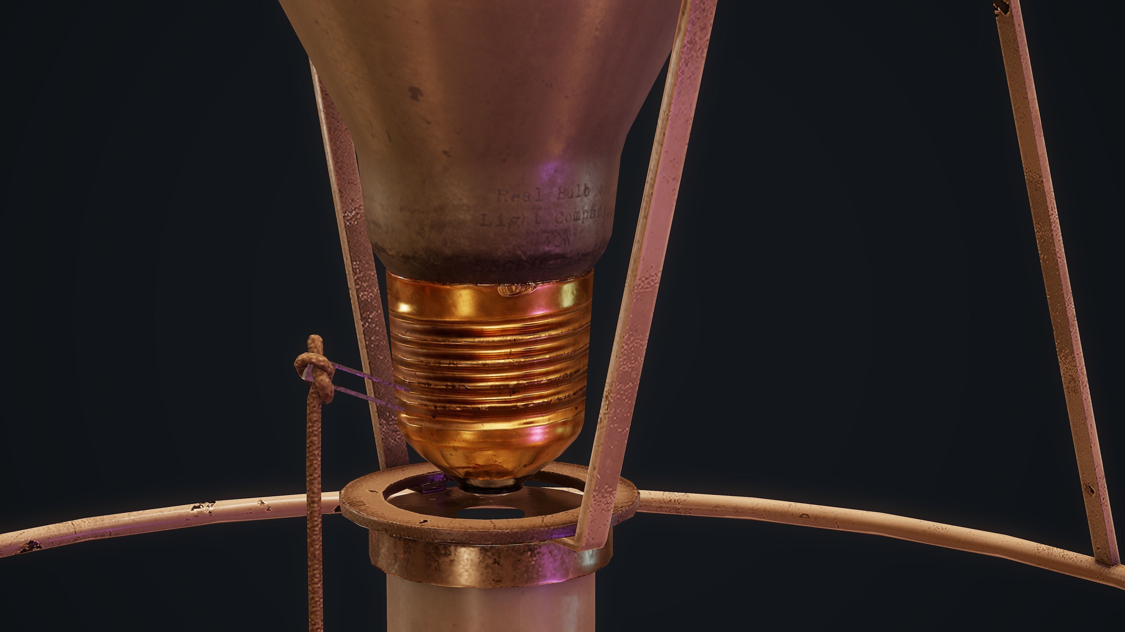 Old Lamps - PBR Low-poly 3D model_13
