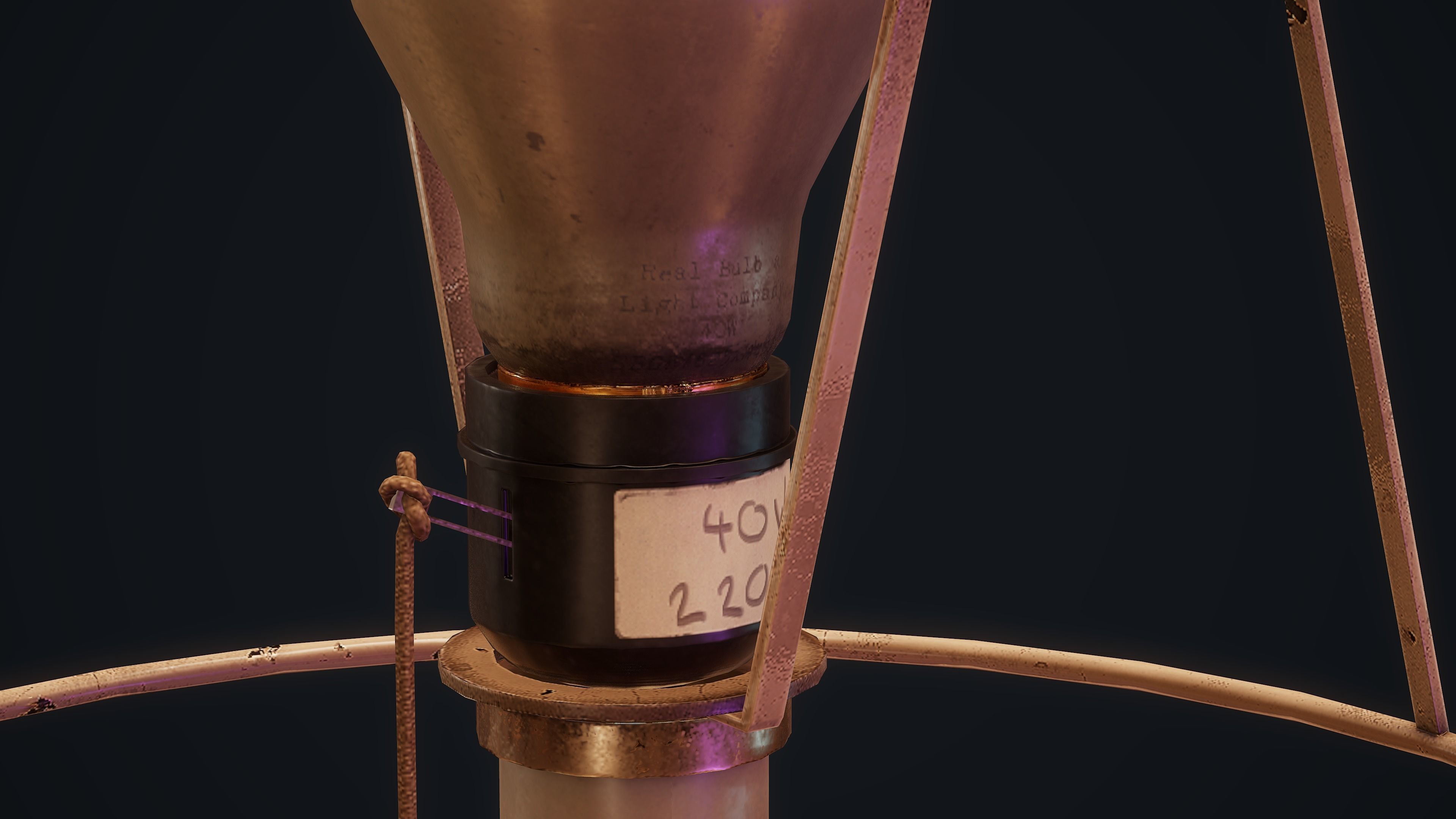 Old Lamps - PBR Low-poly 3D model_12