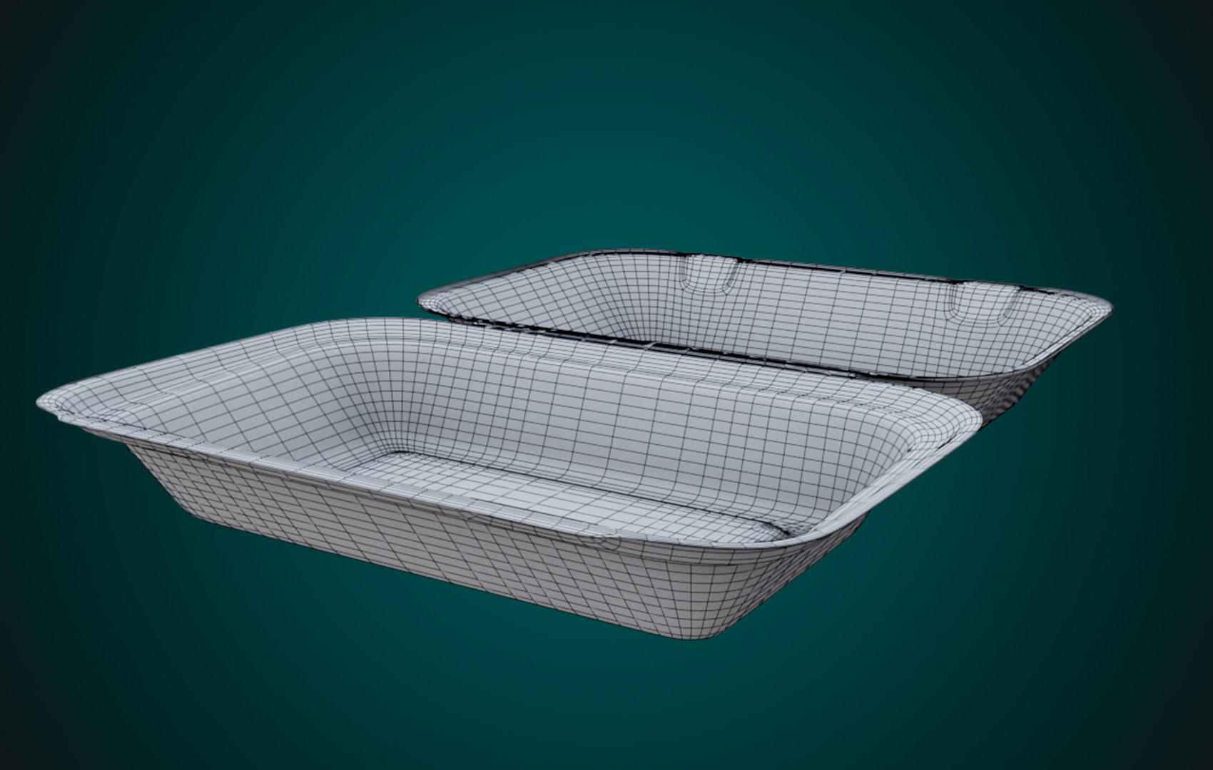 Large Cardboard paper - Disposable Container 3D model_14