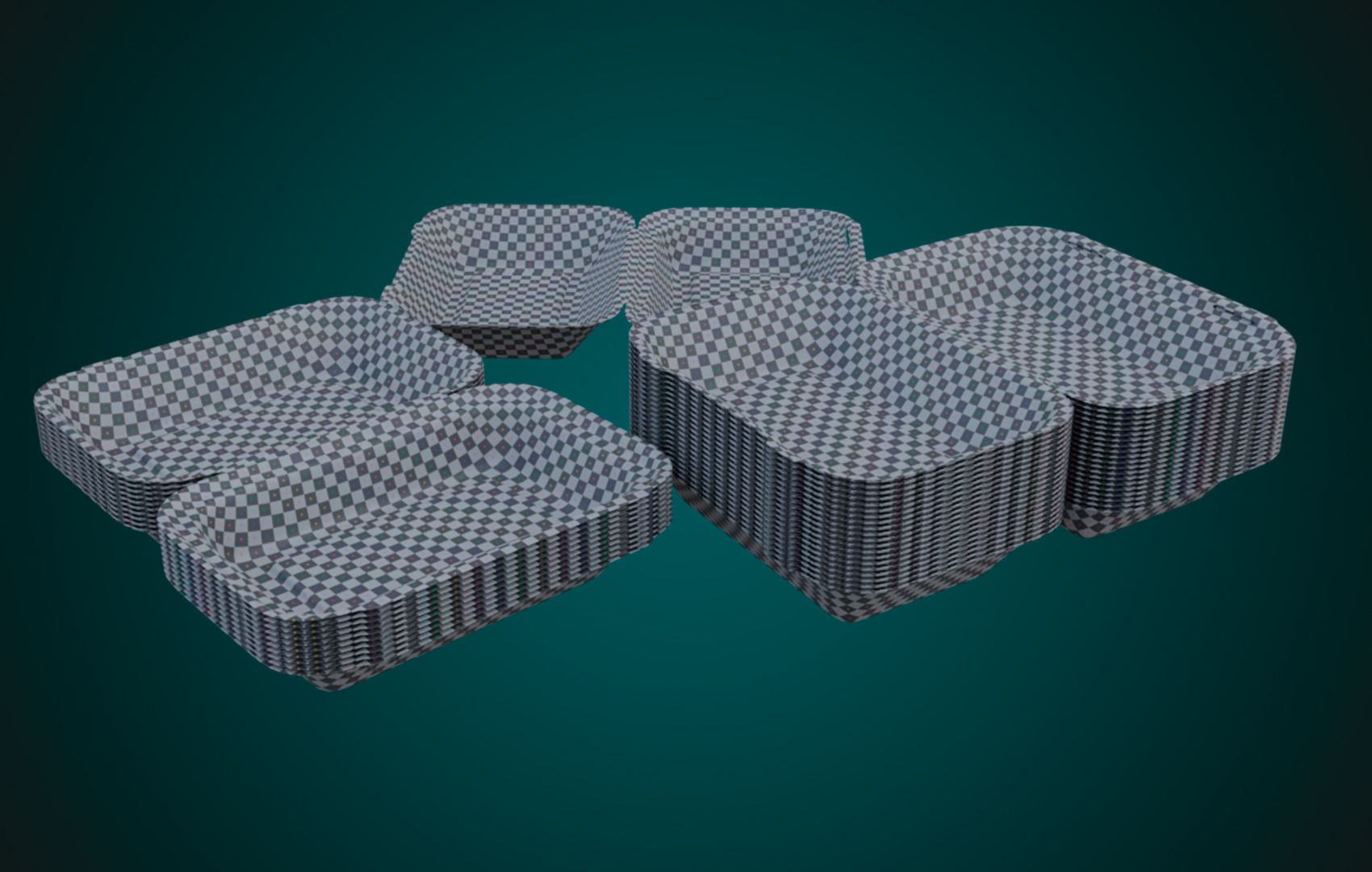 Large Cardboard paper - Disposable Container 3D model_25