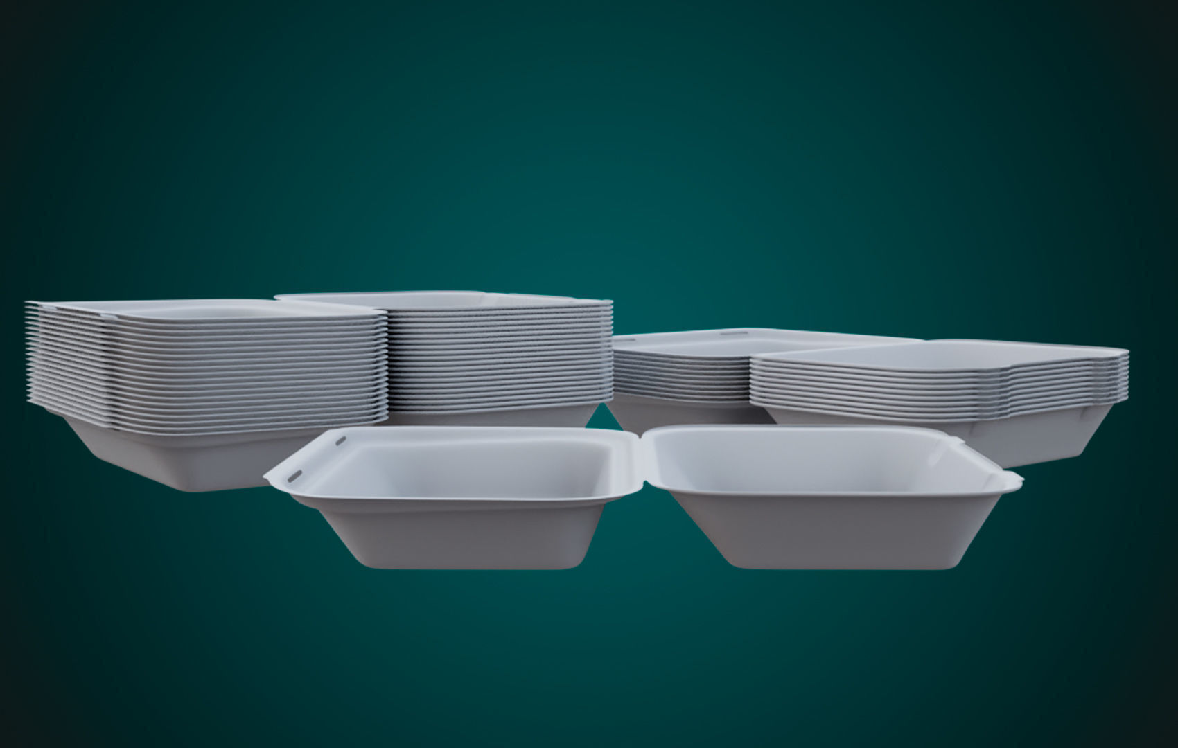 Large Cardboard paper - Disposable Container 3D model_20