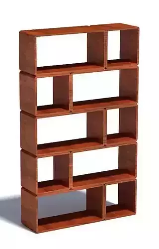 Modular Wood Block Shelf