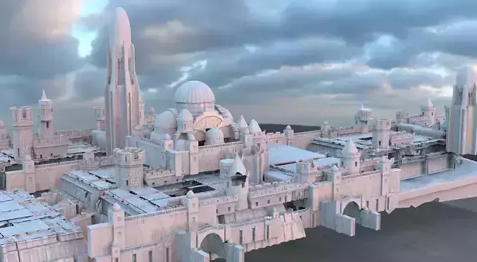 Architecture Babylonian Ancient Design 3D model