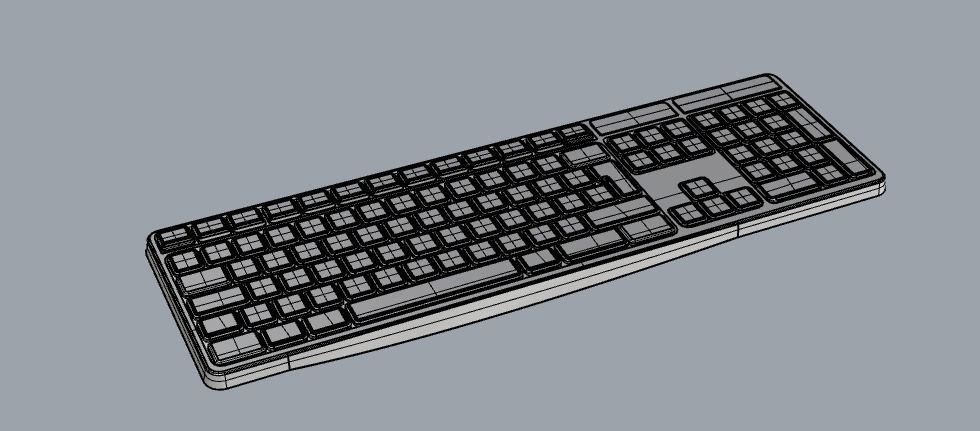 Keyboard Logitech MK235 3D model_2
