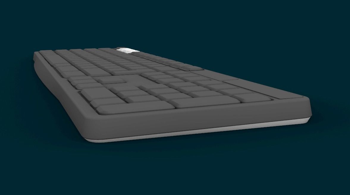 Keyboard Logitech MK235 3D model_1