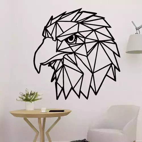 Eagle Low Poly Wall Art