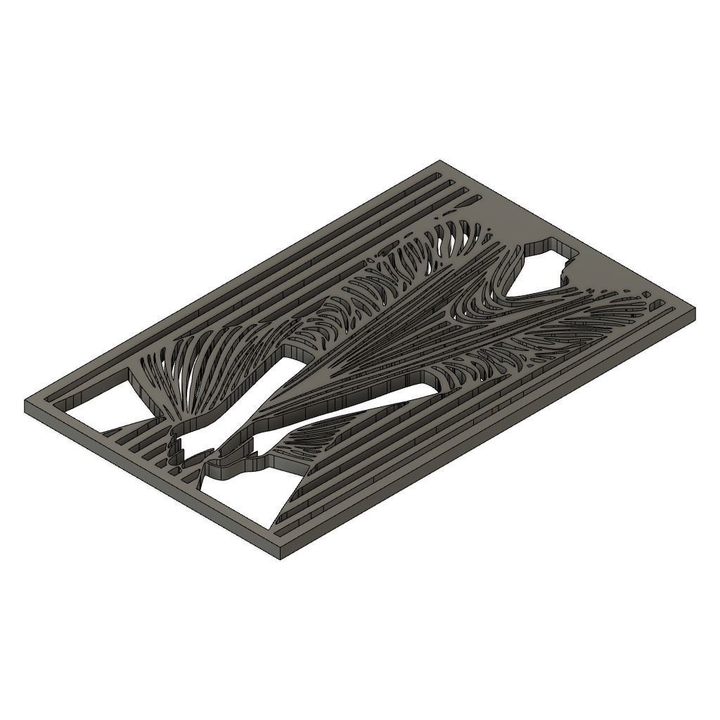 Girl Panel 2D Wall Art Decor 3D model 3D printable | CGTrader