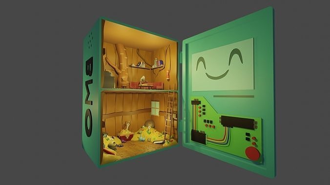 BMO Tree House Adventure Time 3D print model