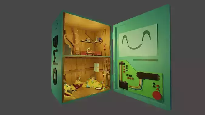 BMO Tree House Adventure Time 3D print model