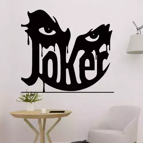 Joker Human Art 2D 3D print model