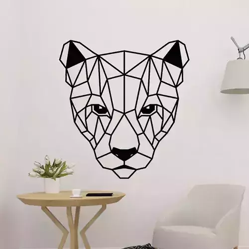 Puma Head Panel Wall Art