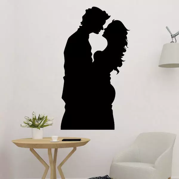 The Couple Kissed 2D Decor 3D print model_0