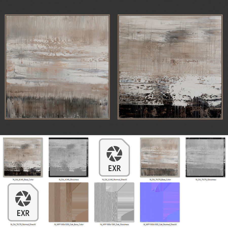 Original Abstract Painting 01 3D model_9