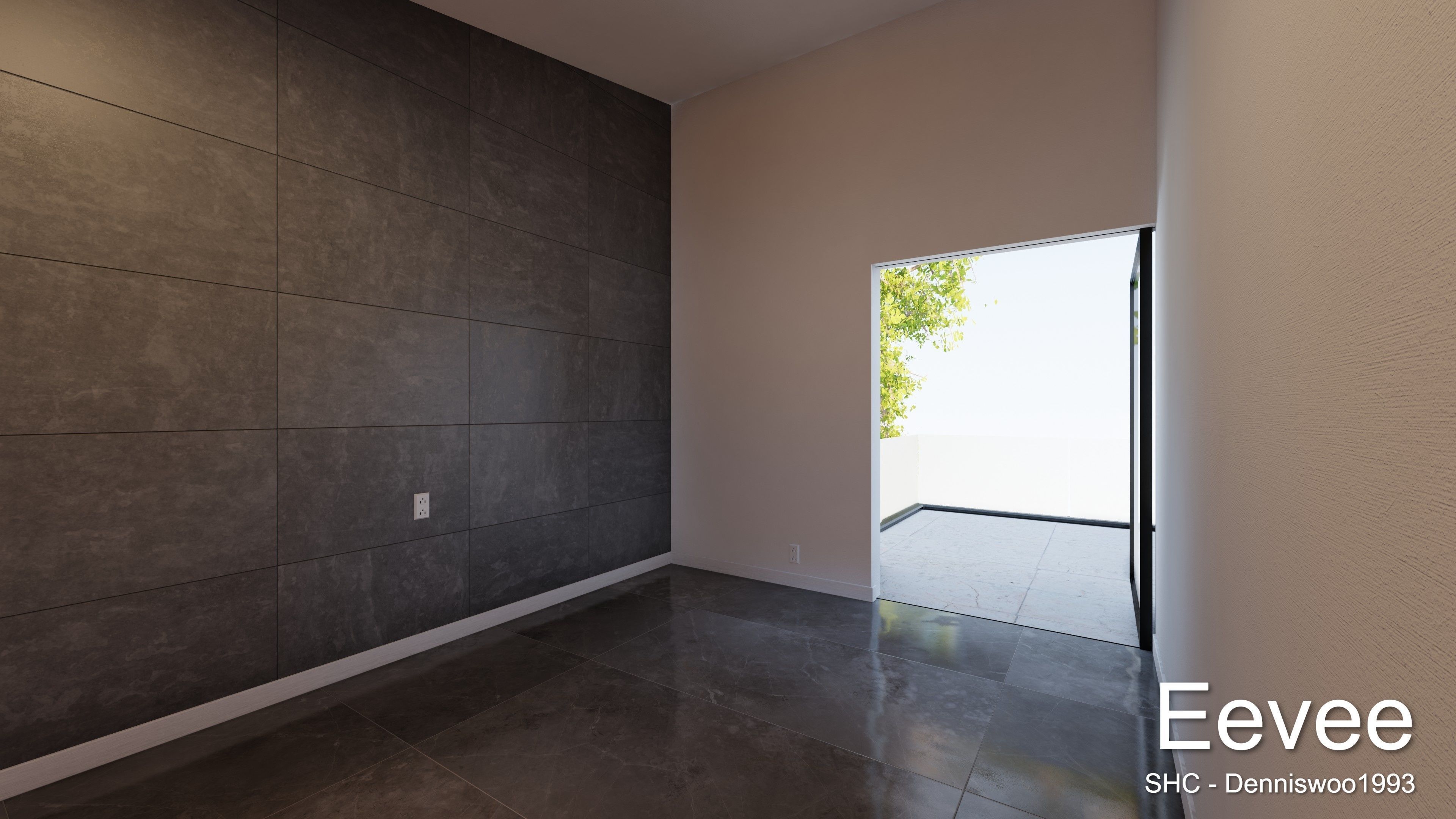 Modern villa 2021 Blender Eevee and Cycles 1 without furniture Low-poly 3D model_17