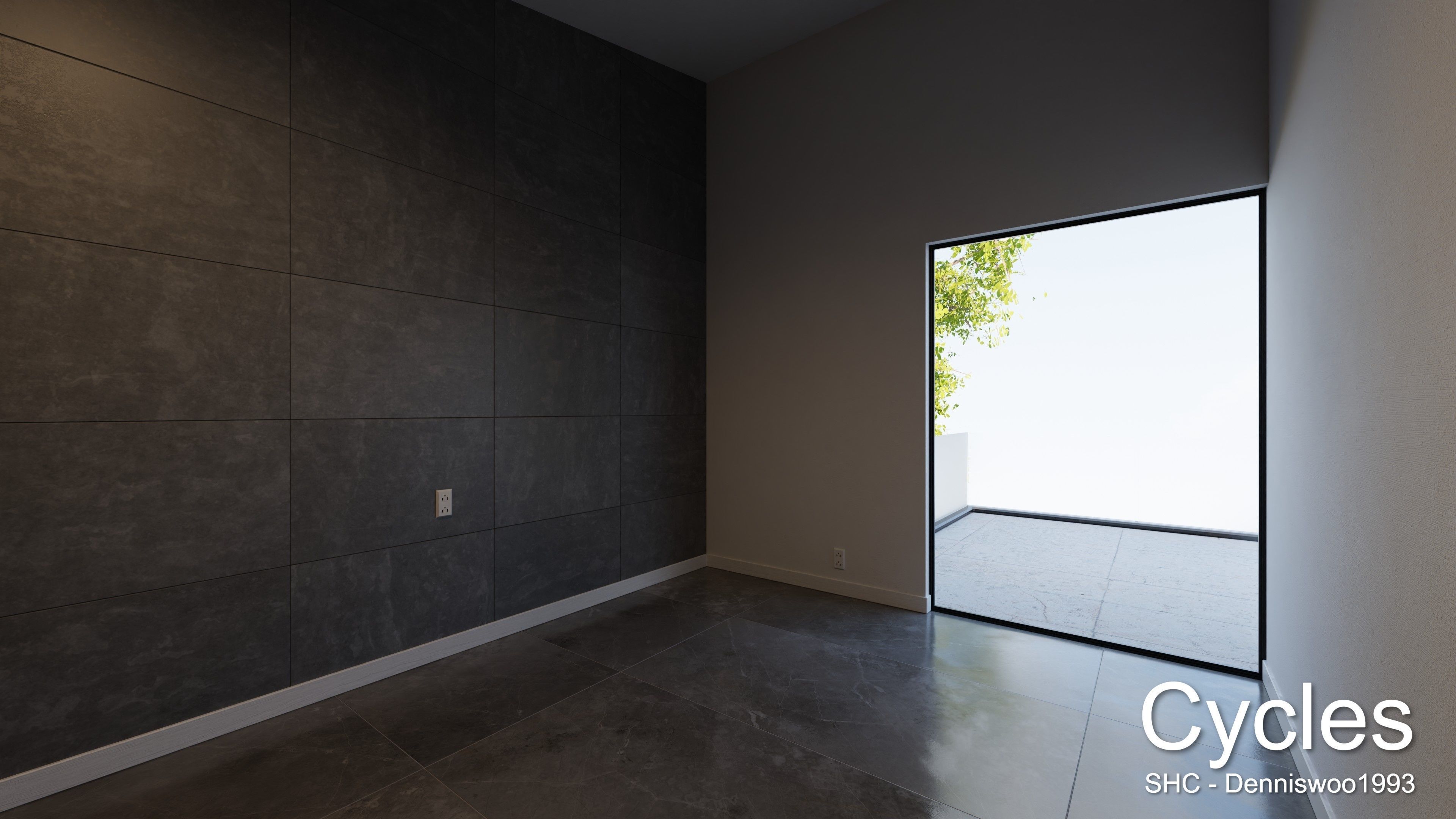 Modern villa 2021 Blender Eevee and Cycles 1 without furniture Low-poly 3D model_11