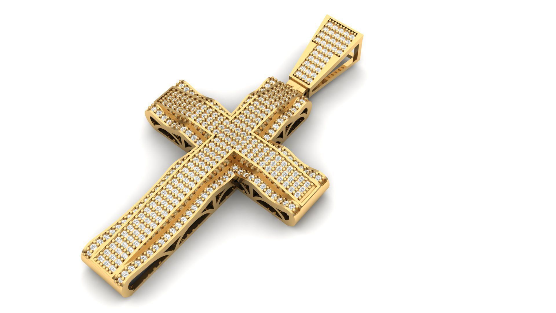 Cross pendant 3D print model 3D print model_1