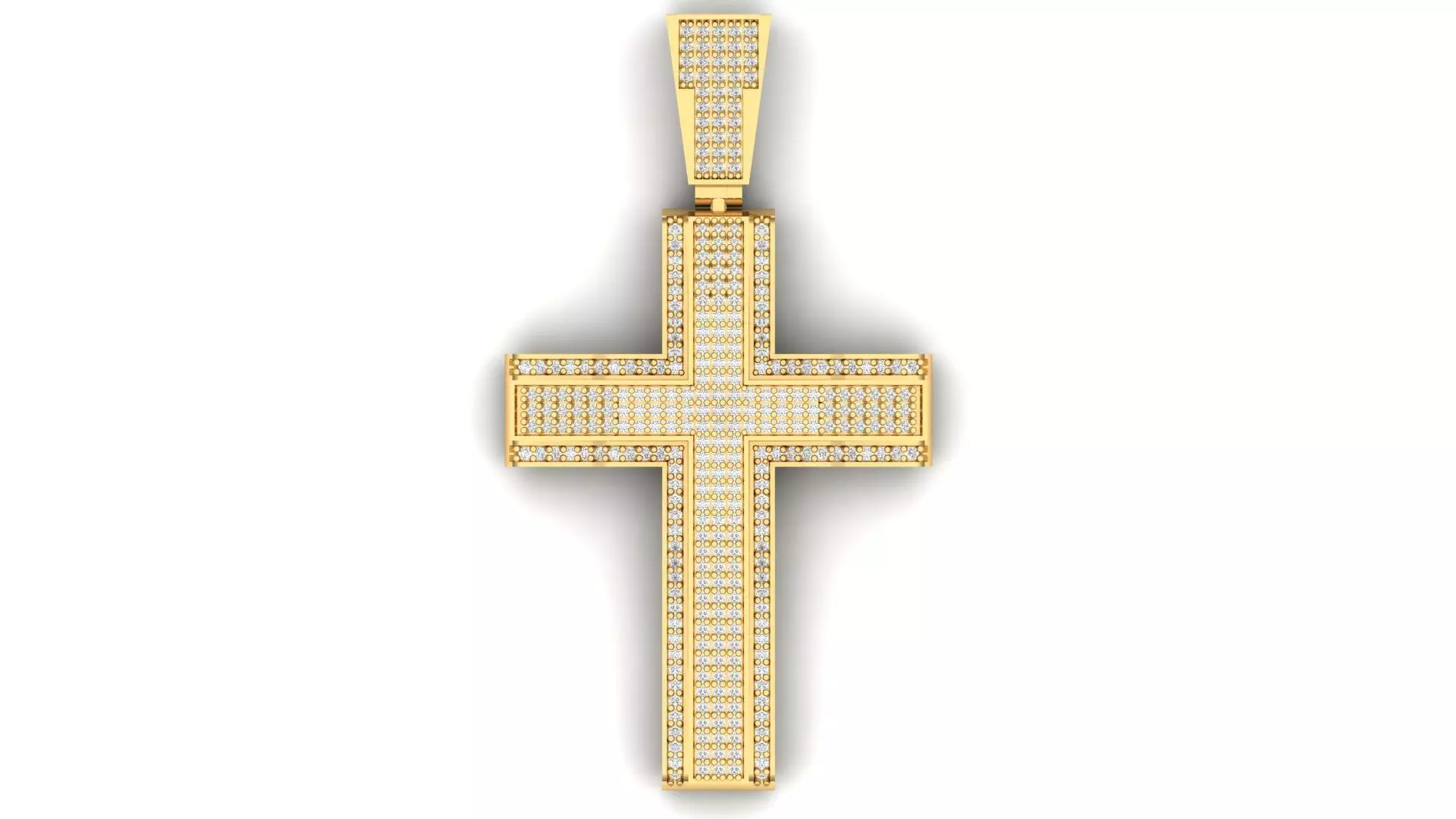 Cross pendant 3D print model 3D print model_0