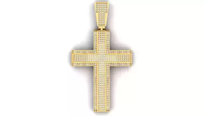Cross pendant 3D print model