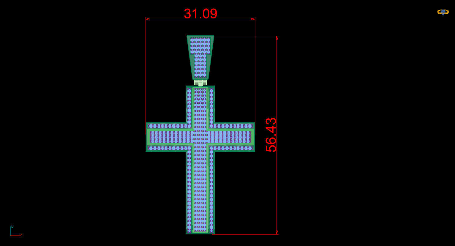 Cross pendant 3D print model 3D print model_13
