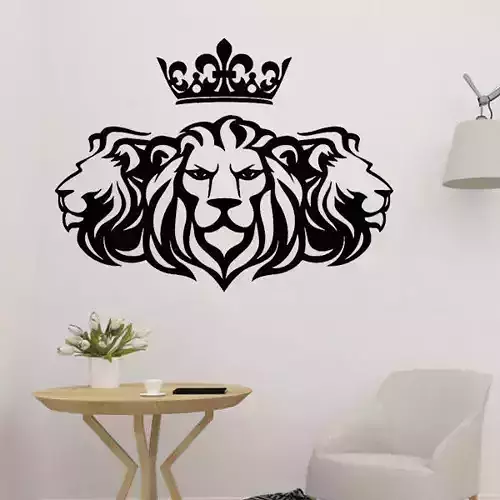 Three Lions Wall Art