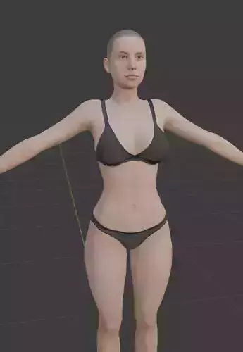 Female model woman in bikini