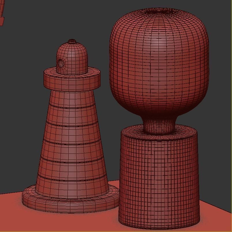 Hello Kitty dressing table 3D model_6