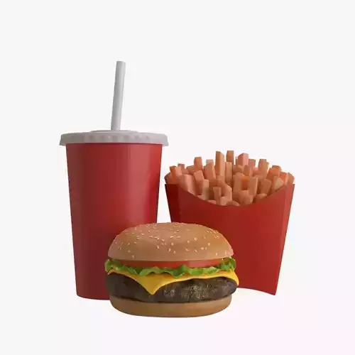 Burger set hamburger