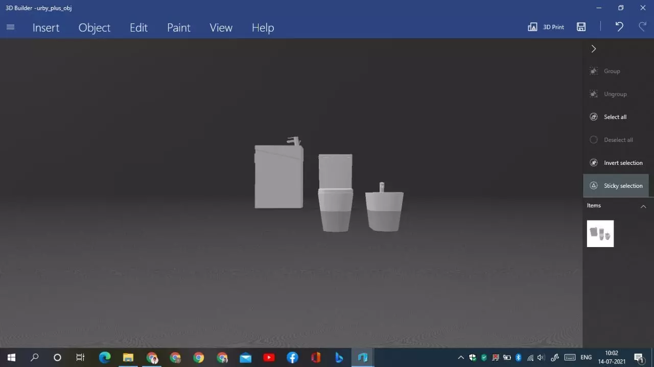 toilet coffee cup on computer screen Free 3D print model
