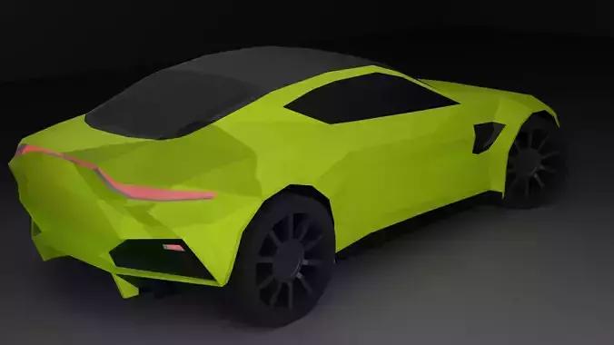 Low Poly stylised Aston Martin and its Variations