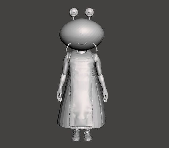 Ipana 3D Model woman in dress 3D print model