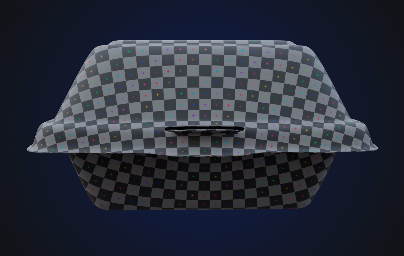 Close Box Disposable - Food styrofoam Container 3D model_35