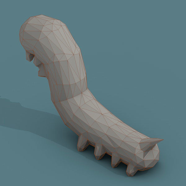 Low Poly 3d Art Animals Isometric Icon Pack 07 Low-poly 3D model_3