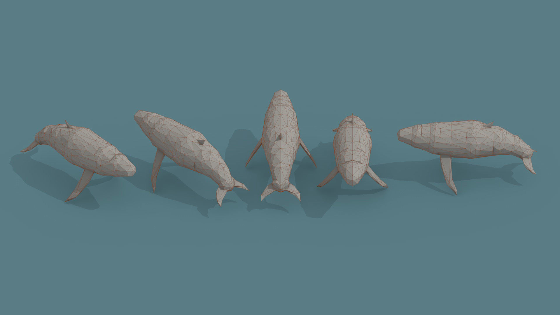 Low Poly 3d Art Animals Isometric Icon Pack 07 Low-poly 3D model_11