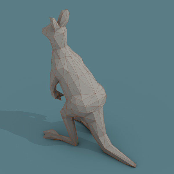 Low Poly 3d Art Animals Isometric Icon Pack 07 Low-poly 3D model_18