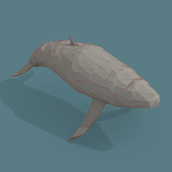 Low Poly 3d Art Animals Isometric Icon Pack 07 Low-poly 3D model_13