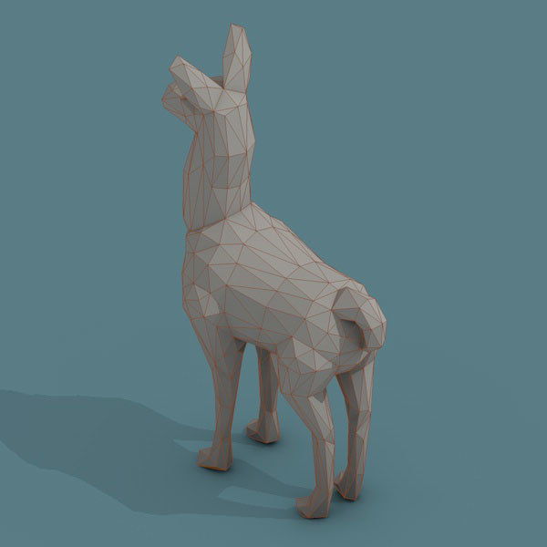 Low Poly 3d Art Animals Isometric Icon Pack 07 Low-poly 3D model_27