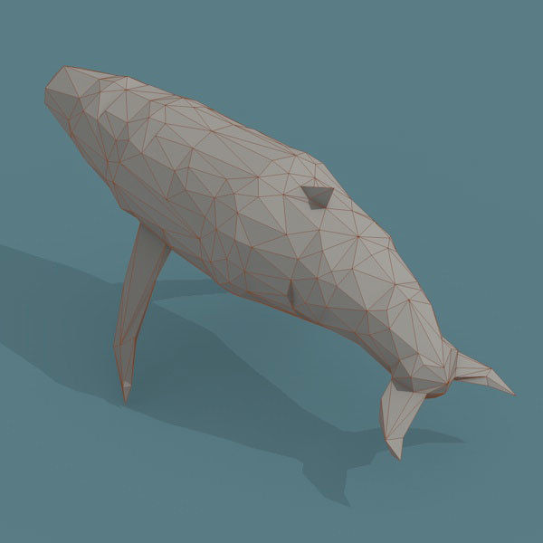 Low Poly 3d Art Animals Isometric Icon Pack 07 Low-poly 3D model_12